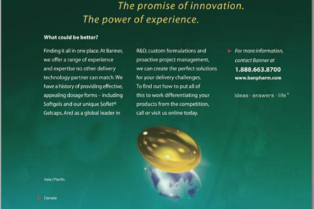 Banner Pharmaceuticals – is a global leader in the development of value-added drug delivery systems that underwent a major repositioning. A total integrated marketing communications program developed by Jolt Interactive was instrumental in helping them make the transition. Consistent brand message throughout the materials was critical.