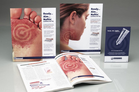 Merz Pharmaceuticals – Ads created by Jolt Interactive for the Naftin® integrated marketing campaign.