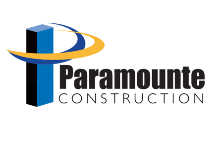 Paramounte Construction – Logo for a construction company specializing in the building of multi-unit and commercial properties