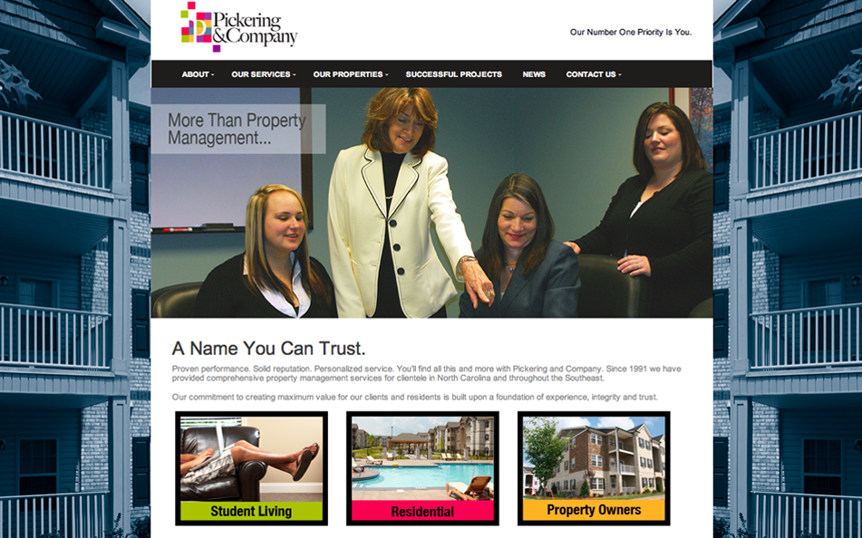 Pickering and Company – A comprehensive property management company that manages over 3,000 units in the  Southeast US