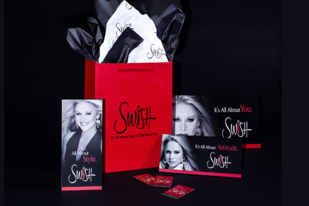 Swish – POP and promotional items created by Jolt Interactive for an upscale women’s apparel store