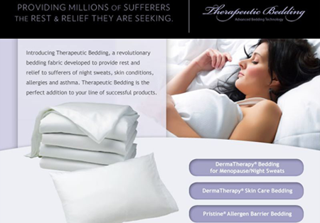 PFG – Therapeutic Bedding Products Email campaign introducing a new fabric to bedding manufacturers.